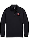 Main image for Mens Rutgers Scarlet Knights Black Vineyard Vines Clubhouse Qtr Zip Pullover