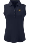 Main image for Womens Michigan Wolverines Blue Cutter and Buck Forge Eco Polo Shirt