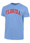 Main image for Champion Florida Gators Light Blue Arch Team Name Short Sleeve Fashion T Shirt