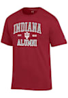 Main image for Indiana Hoosiers Crimson Champion Est Alumni Jersey Short Sleeve T Shirt