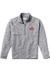 Main image for Mens Grey Ohio State Buckeyes Saranac Qtr Zip Pullover