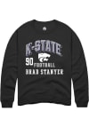 Main image for Brad Stanyer Rally Mens Black K-State Wildcats NIL Arch Logo Player Crew