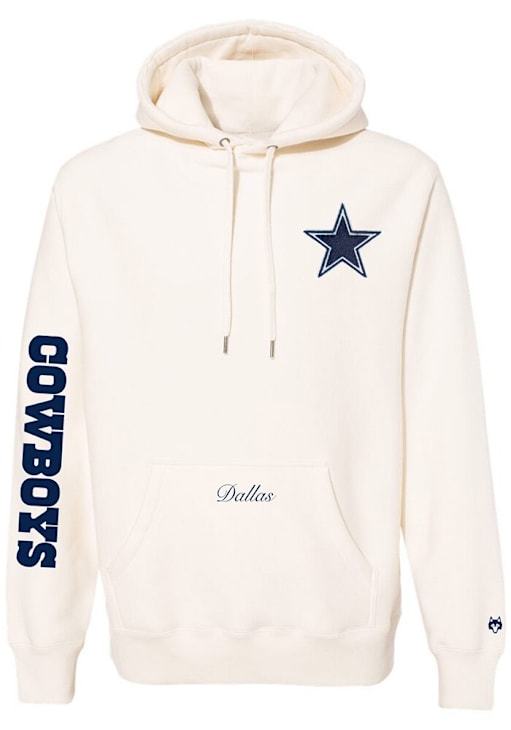 Greyson Dallas Cowboys Mens White Fireside Custom Long Sleeve Hoodie