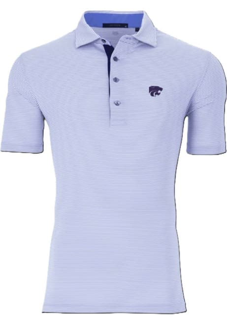 Mens K-State Wildcats Lavender Greyson Saranac Short Sleeve Polo Shirt