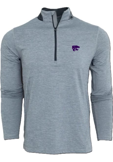 Mens K-State Wildcats Grey Greyson Guide Sport Sweatshirt