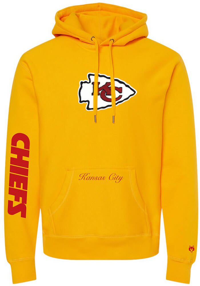 Greyson Kansas City Chiefs Mens YELLOW Fireside Custom Hoodie - 51030266