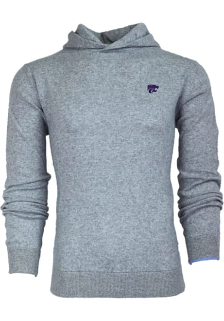 Mens K-State Wildcats Grey Greyson Koko Hooded Sweatshirt