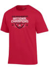 Main image for Ohio State Buckeyes Red Champion 2024 Football National Champion Gridiron Jersey Short Sleeve T Sh..