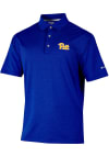 Main image for Mens Pitt Panthers Blue Columbia Sand Tee Short Sleeve Polo Shirt