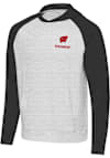 Main image for Mens Wisconsin Badgers Black Antigua Urgent Hooded Sweatshirt