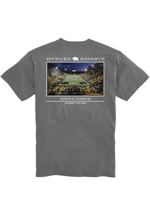 Onward Reserve Iowa Hawkeyes Grey Custom Short Sleeve T Shirt
