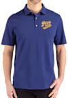 Main image for Pitt Panthers Blue Cutter and Buck Vault Advantage Refresh Pique Big and Tall Polo