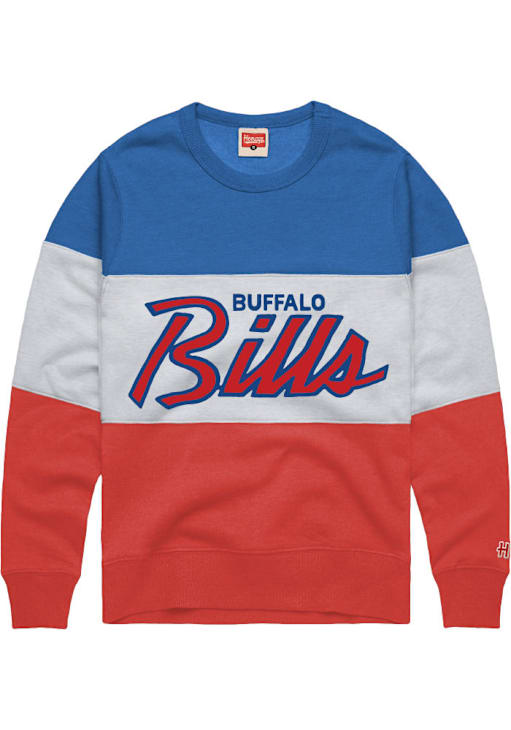 Homage Buffalo Bills Mens BLUE Stripe Long Sleeve Fashion