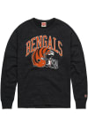 Main image for Homage Cincinnati Bengals Mens Black Arch Over Helmet Long Sleeve Fashion Sweatshirt