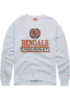 Main image for Homage Cincinnati Bengals Mens Grey Collegiate Crest Long Sleeve Fashion Sweatshirt