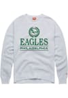 Main image for Homage Philadelphia Eagles Mens Grey Collegiate Crest Long Sleeve Fashion Sweatshirt