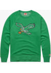 Main image for Homage Philadelphia Eagles Mens Kelly Green Retro Primary Logo Long Sleeve Fashion Sweatshirt