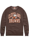 Main image for Homage Cleveland Browns Mens Brown Retro Heart And Soul Long Sleeve Fashion Sweatshirt