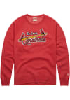 Main image for Homage St Louis Cardinals Mens Red Coop Logo Long Sleeve Fashion Sweatshirt