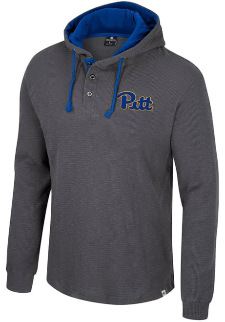 Mens Pitt Panthers Blue Colosseum #Univ of Pittsburg Design Hooded Sweatshirt