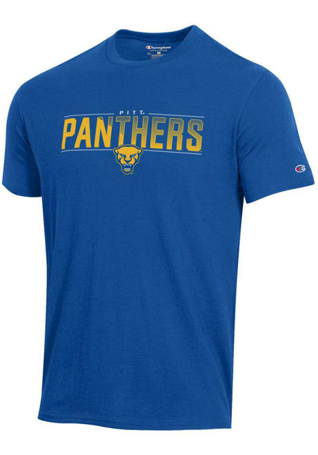 Pitt Panthers Blue Champion Team Short Sleeve T Shirt