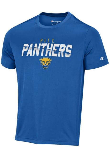 Pitt Panthers Blue Champion Team Style Short Sleeve T Shirt