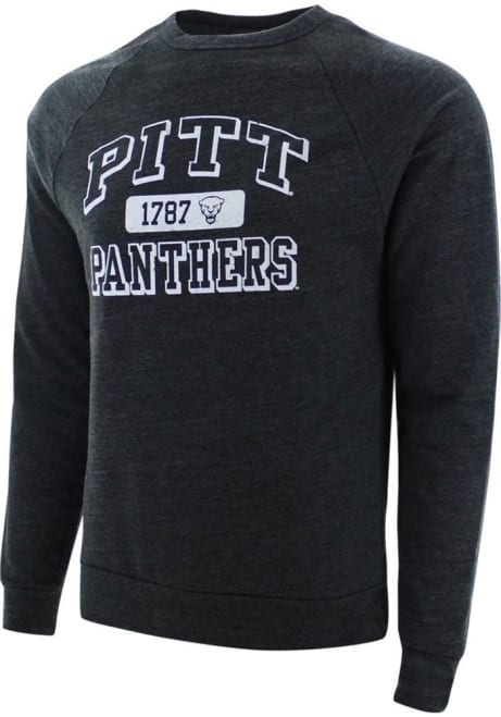 Mens Black Pitt Panthers Team Fashion Sweatshirt