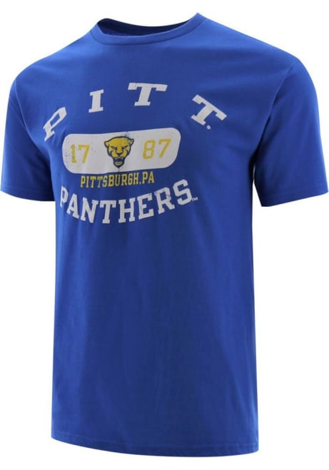 Pitt Panthers Team Image Short Sleeve T Shirt - Blue