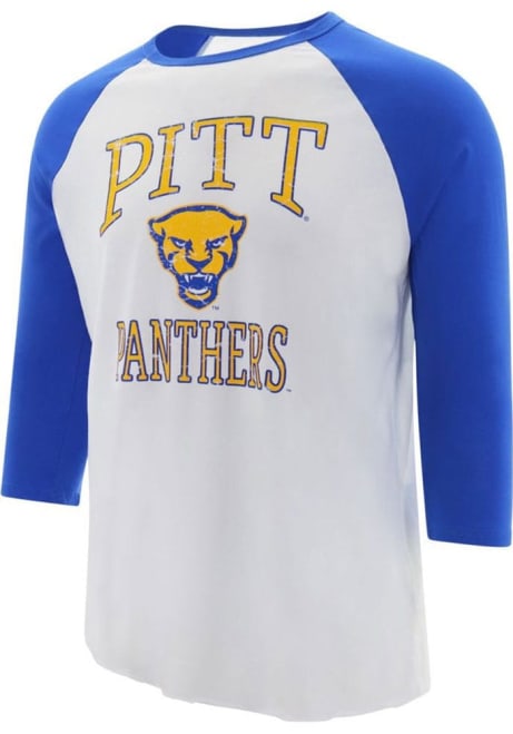 Mens Blue Pitt Panthers Team Long Sleeve Fashion T Shirt