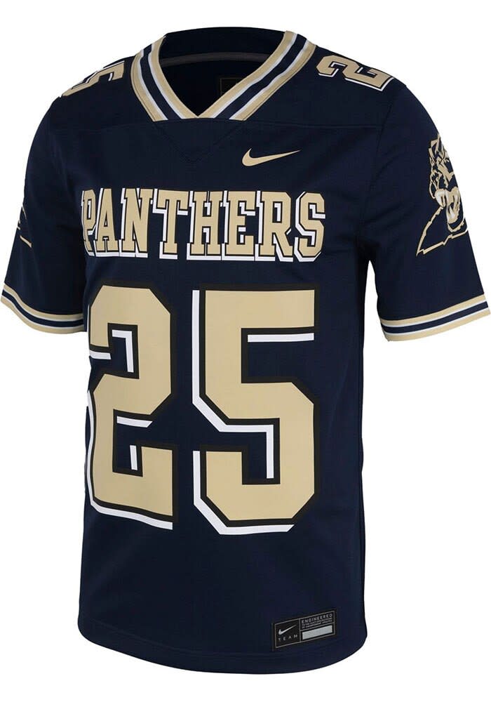 Nike Pitt Panthers NAVY Darrelle Revis 25 Football Jersey - 51540221