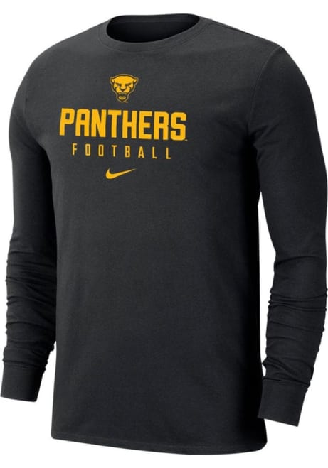 Mens Pitt Panthers Black Nike #Univ of Pittsburg Tee