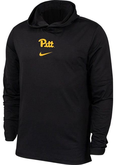 Mens Pitt Panthers Black Nike Team Hooded Sweatshirt