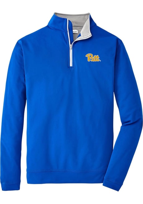 Mens Blue Pitt Panthers #Univ of Pittsburg 1/4 Zip Pullover