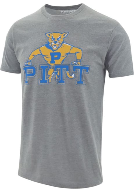 Pitt Panthers Team Short Sleeve T Shirt - Grey