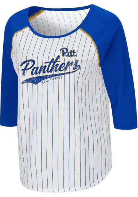 Womens Pitt Panthers Blue Colosseum Team LS Tee