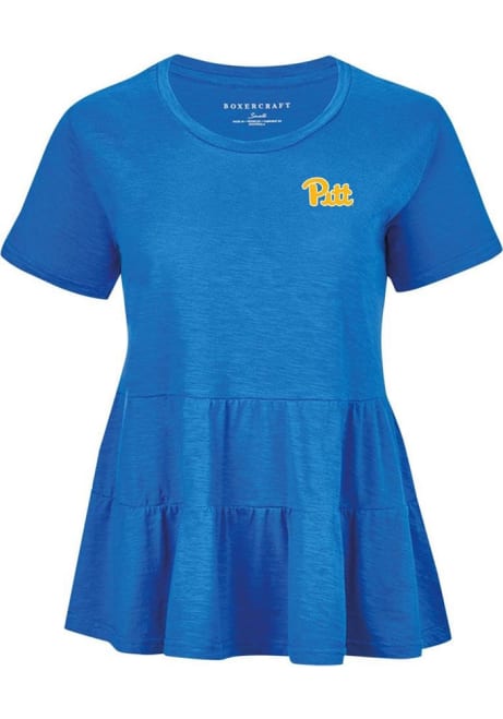 Pitt Panthers Team Designs Short Sleeve T-Shirt - Blue