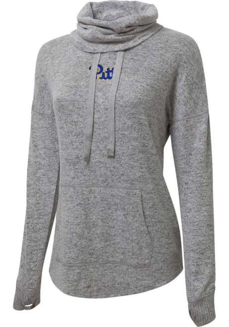 Womens Grey Pitt Panthers Team Crew Sweatshirt