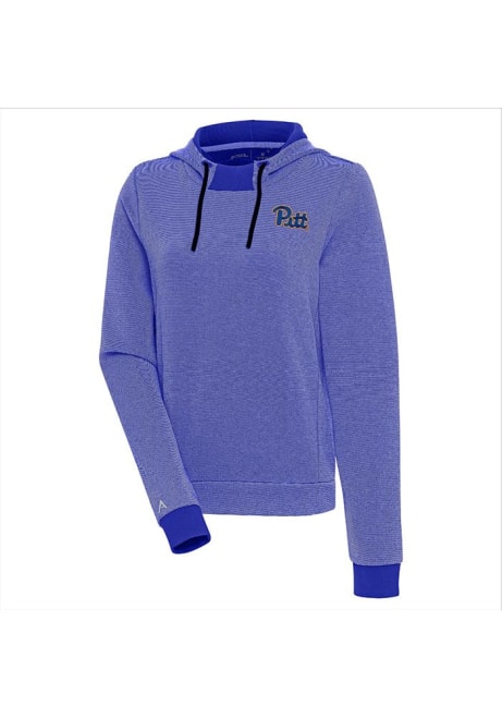 Womens Pitt Panthers Blue Antigua Team Hooded Sweatshirt