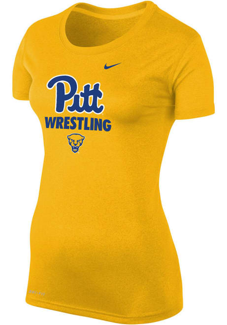 Womens Gold Pitt Panthers Team T-Shirt