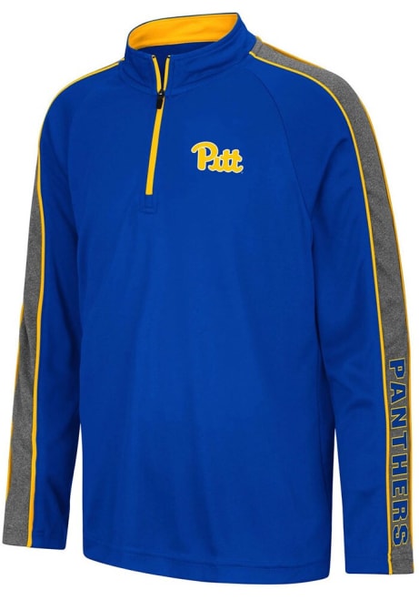 Youth Blue Pitt Panthers Team Long Sleeve Quarter Zip