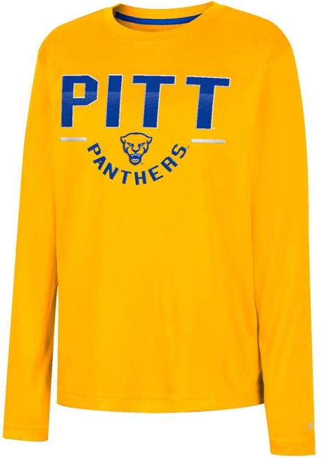 Youth Gold Pitt Panthers Team Long Sleeve T-Shirt