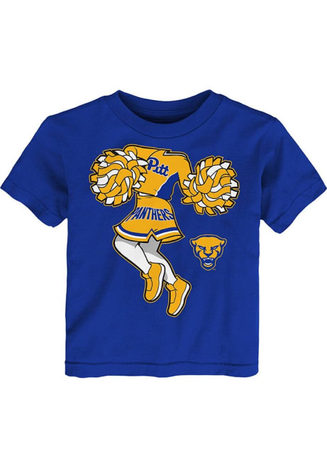 Toddler Girls Blue Pitt Panthers Team Short Sleeve T-Shirt