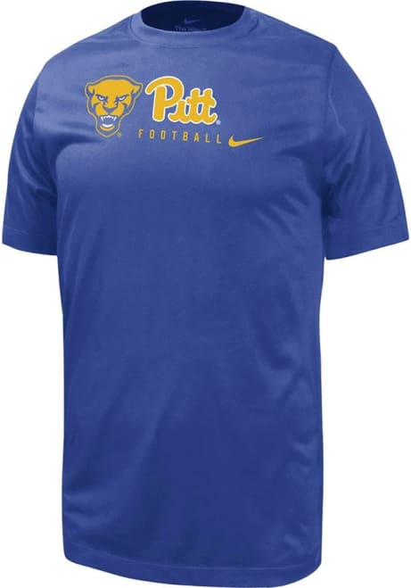 Youth Pitt Panthers Blue Nike Team Logo Wordmark Short Sleeve T-Shirt