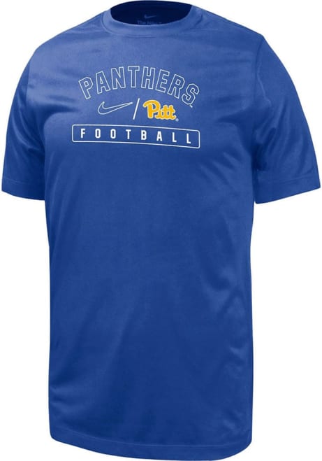 Youth Pitt Panthers Blue Nike Team Logo Short Sleeve T-Shirt