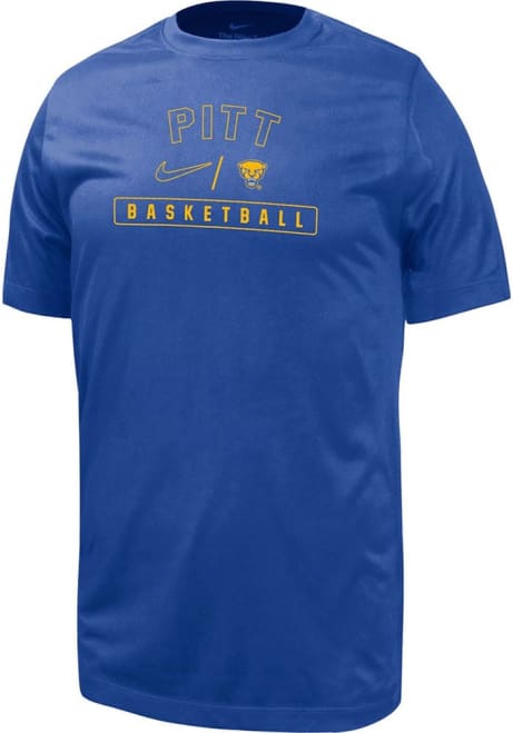 Youth Pitt Panthers Blue Nike Team Design Short Sleeve T-Shirt