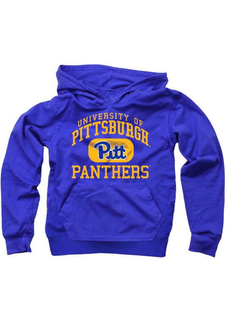 Boys Blue Pitt Panthers Team Long Sleeve Hooded Sweatshirt