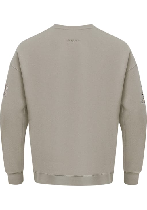 Pro Standard Ohio State Buckeyes Mens Brown Neutral Long Sleeve Crew Sweatshirt