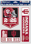 Main image for Indiana Hoosiers Crimson  2026 National Champs Bound 3pk Decal