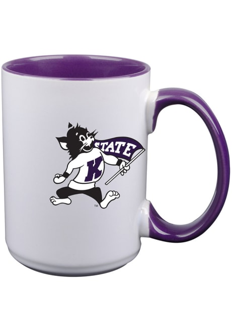 Purple K-State Wildcats 15oz Logo Mug