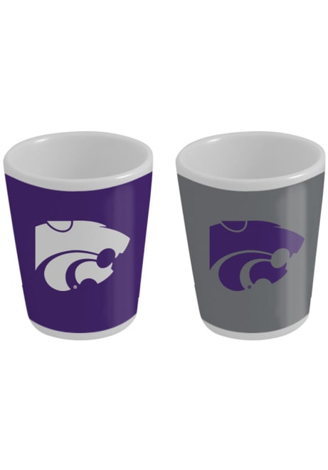 Purple K-State Wildcats 2oz Ceramic Shot Glass